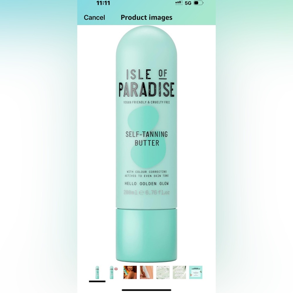 Isle of Paradise Mint Self-Tanning Butter